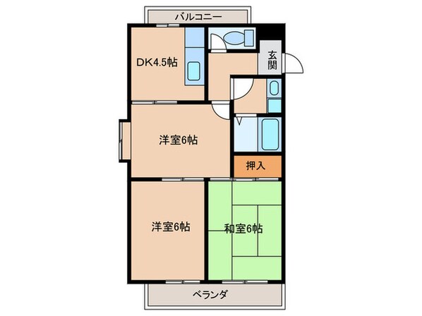 エクシード西大津の物件間取画像